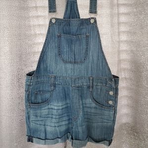 Jean short overalls